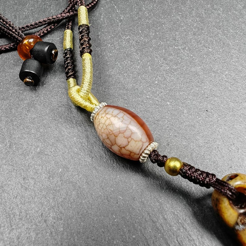 Tibetan Kapala Amulet | Double Fish Pendant