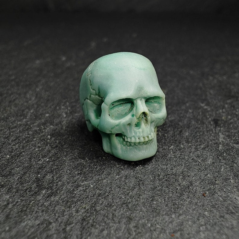Authentic Turquoise Citipati Skull Bead,15*13*11mm