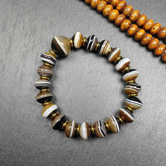 Wrist Mala | 11mm Medicine Buddha Dzi Bracelet