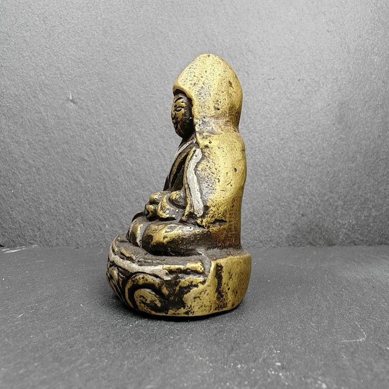 Guru Rinpoche Statue | 6cm Height | Silver Inlaid