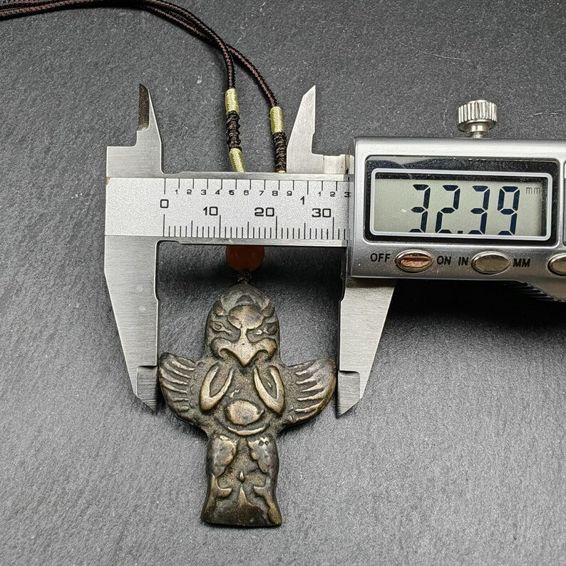 Tibetan Buddhist Amulet Pendant | Garuda Golden-Winged Bird