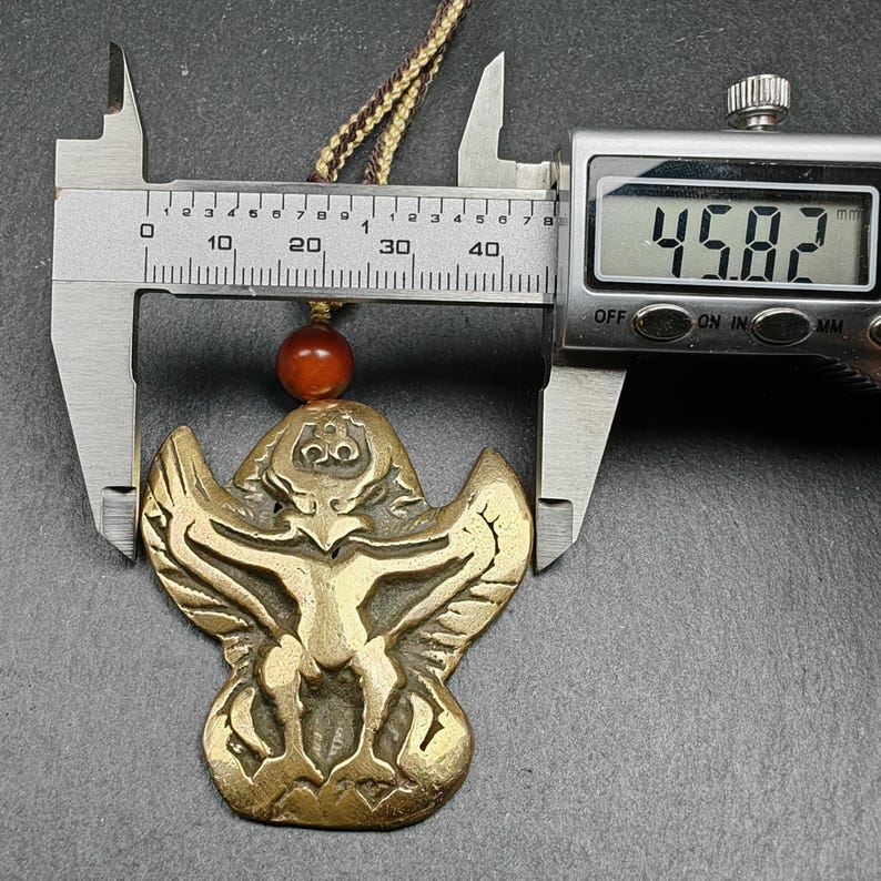 Tibetan Buddhist Amulet Pendant | Garuda Golden-Winged Bird