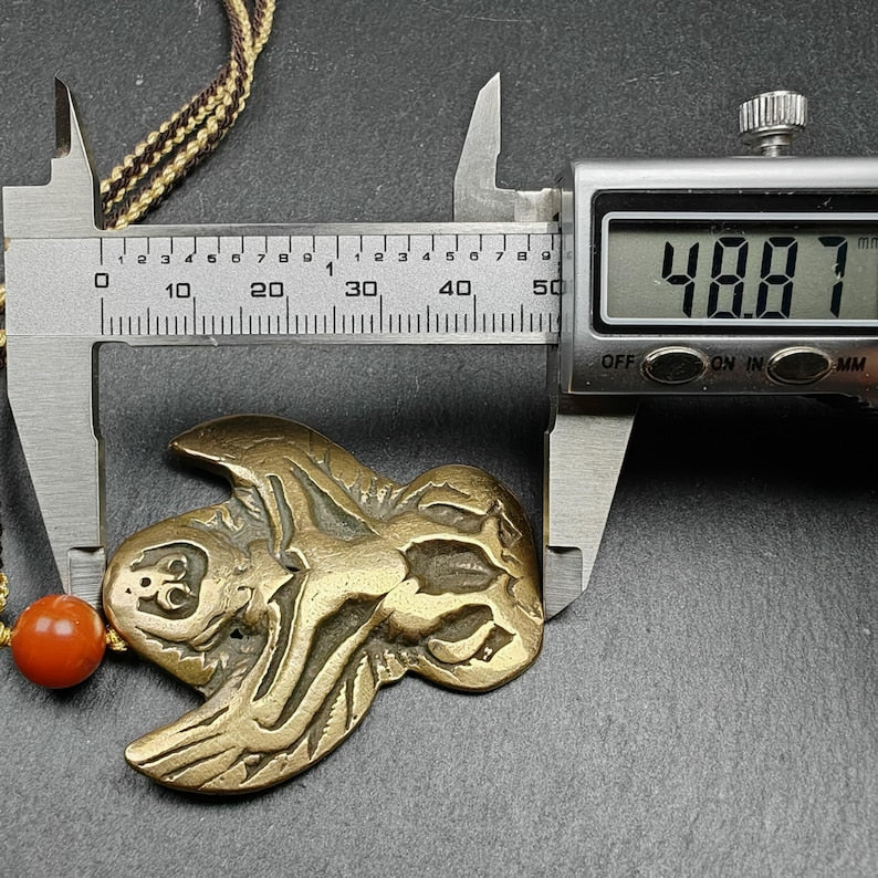 Tibetan Buddhist Amulet Pendant | Garuda Golden-Winged Bird
