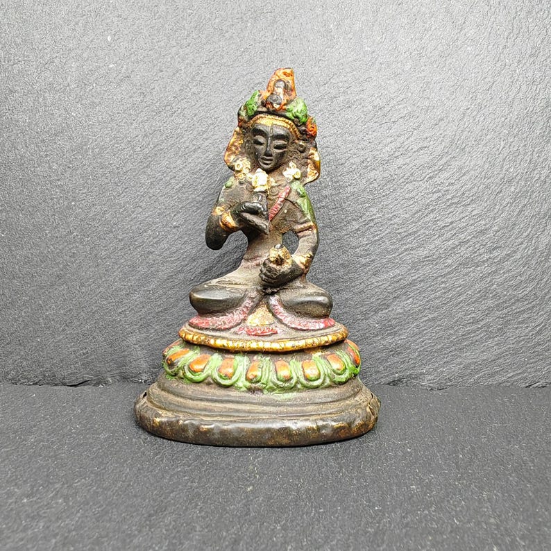 Tibetan Buddha Statue | Vajrasattva Dorje Sempa | 75mm Height