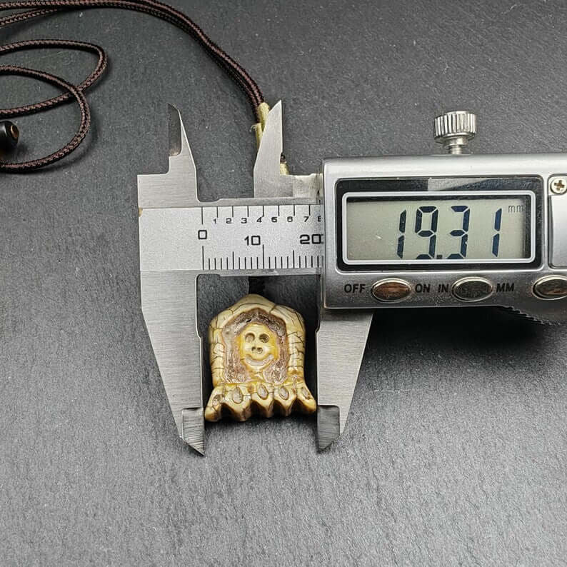 Old Citipati Skull Pendant | Tibetan Amulet