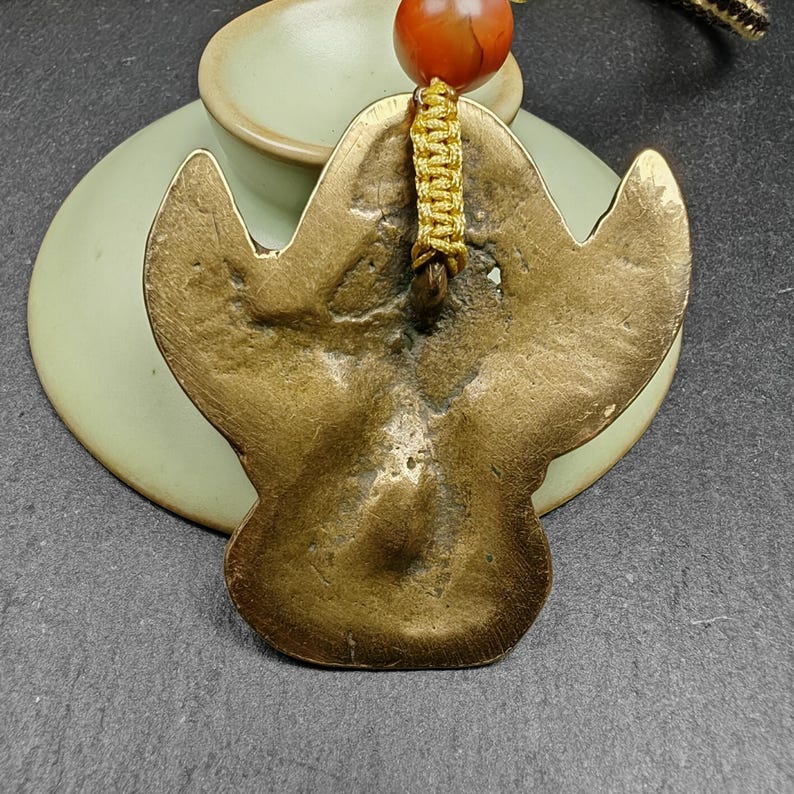 Tibetan Buddhist Amulet Pendant | Garuda Golden-Winged Bird