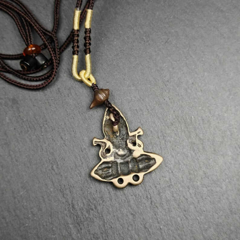 Tibetan Amulet | Shankha Divine Conch Shell Badge