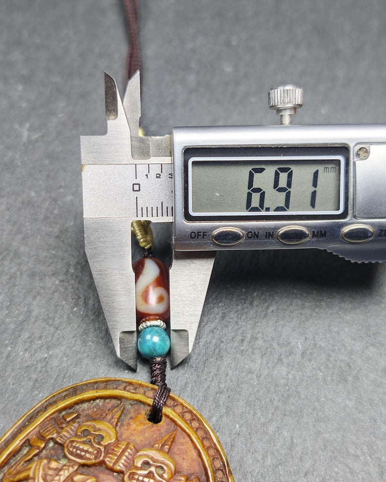 Citipati Master Kapala Pendant - 64mm × 48mm