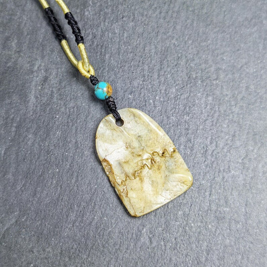 Original Kapala Amulet - Gandhanra Old Tibetan Protective Charm - 37mm × 25mm - Decades Old Gandhanra-ART