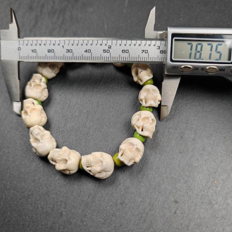 Citipat Skull Bead Bracelet,Wrist Mala - Gandhanra-ART