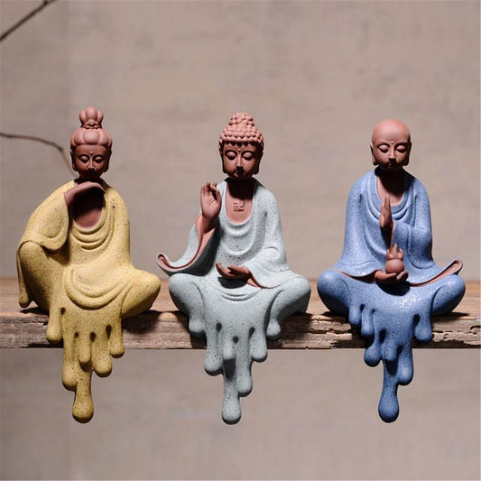 Purple Sand Shakyamuni,Avalokiteshvara,Ksitigarba Buddha Statues - Gandhanra-ART