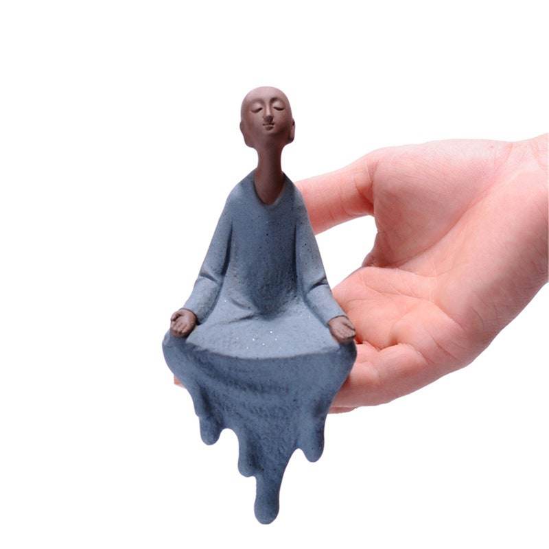 Purple Sand Mdeitation Statues - Gandhanra-ART