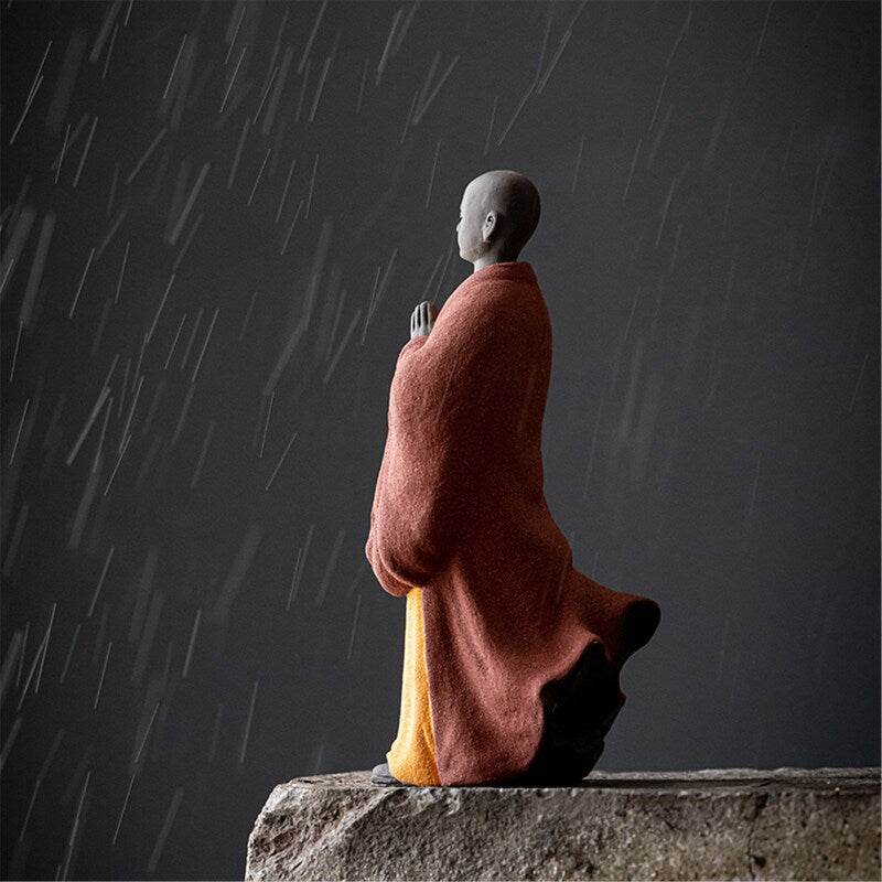 Purple Sand Mdeitation Buddha Statues - Gandhanra-ART