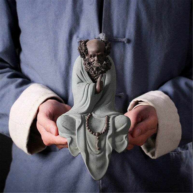 Purple Sand Bodhidharma Buddha Statues - Gandhanra-ART