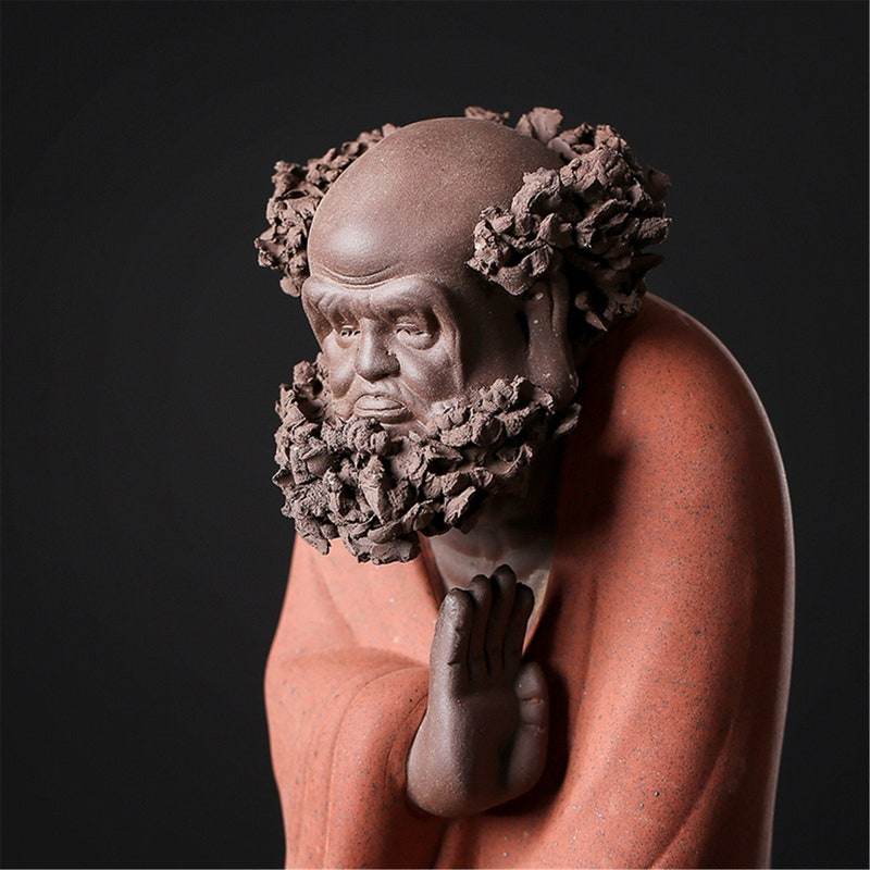 Purple Sand Bodhidharma Buddha Statues - Gandhanra-ART