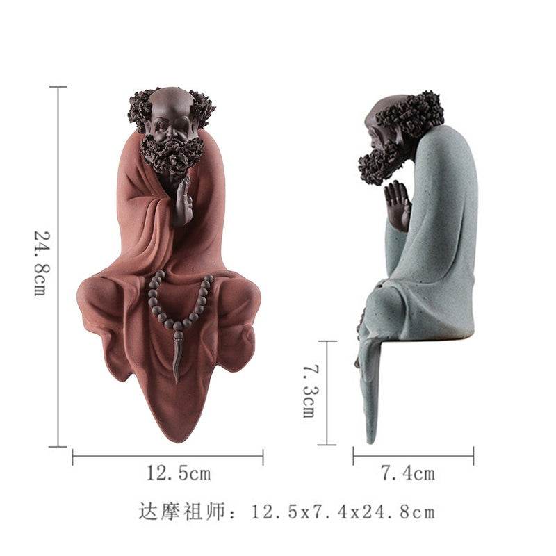Purple Sand Bodhidharma Buddha Statues - Gandhanra-ART