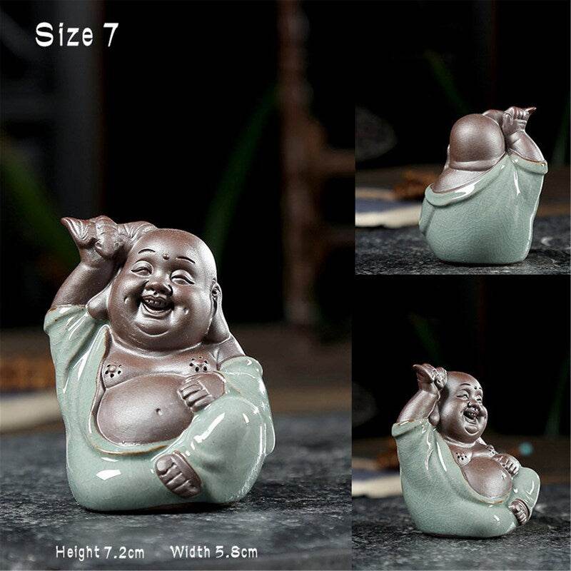 Ge Kiln Shakyamuni,Avalokiteshvara,Ksitigarba Buddha Statue - Gandhanra-ART