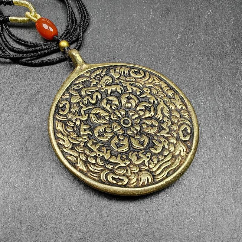 Buddhist Amulet,Melong SIPAHO,Mandala Flower Pattern - Gandhanra-ART