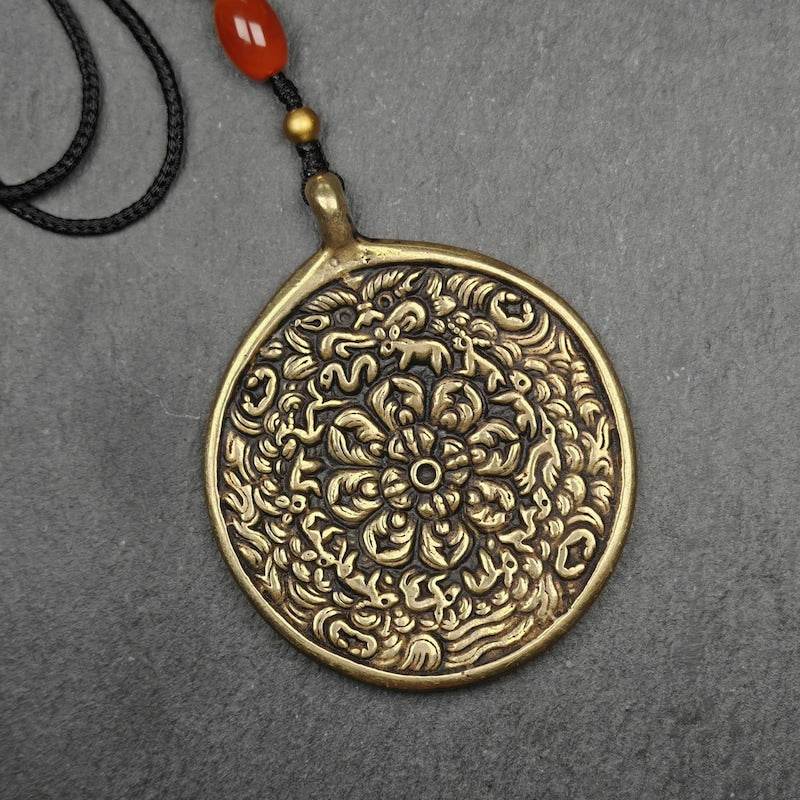 Buddhist Amulet,Melong SIPAHO,Mandala Flower Pattern - Gandhanra-ART