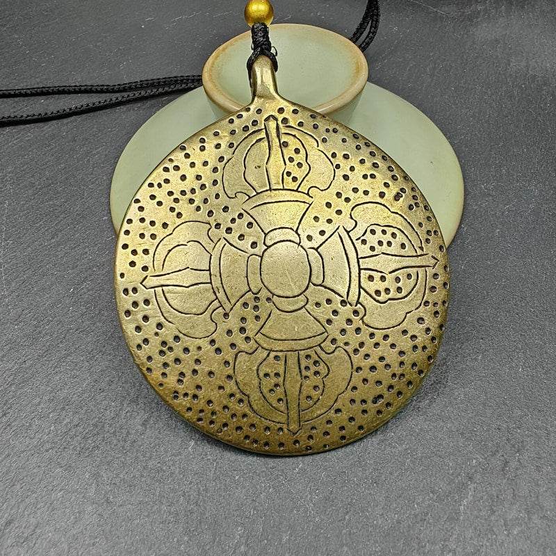 Buddhist Amulet,Melong SIPAHO,Mandala Flower Pattern - Gandhanra-ART