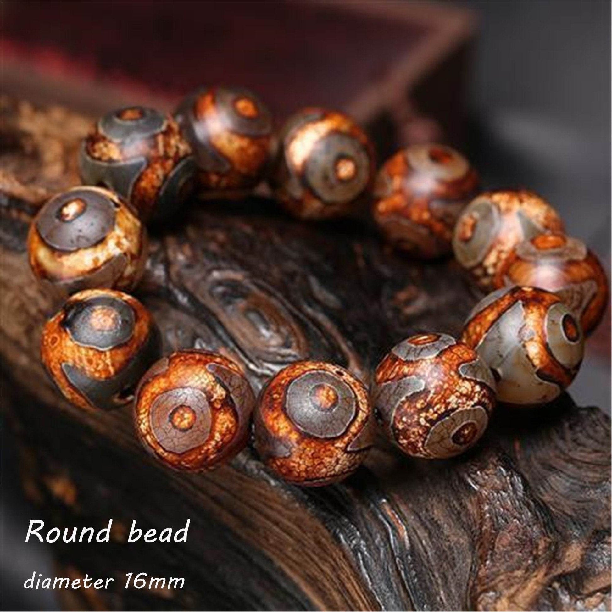 3 Eyes Dzi Bead Bracelet - Gandhanra-ART