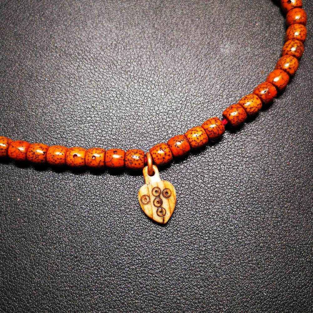 Bone Carved Nubro Pendant - Gandhanra-ART