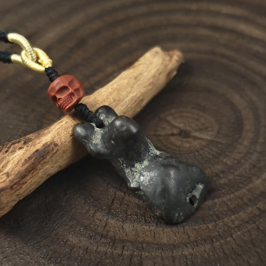 Tibetan Snow Lion Protection Amulet Necklace