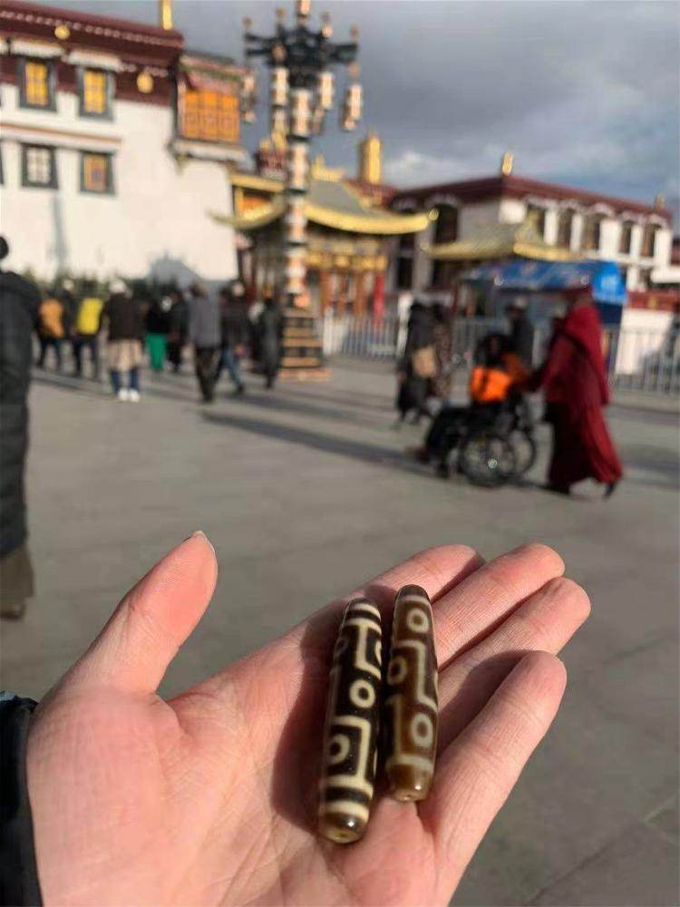 9 Eyes Dzi Bead - Gandhanra-ART