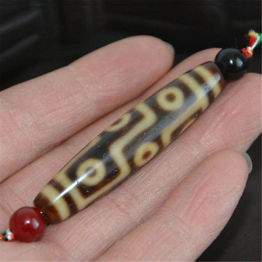 9 Eyes Dzi Bead - Gandhanra-ART