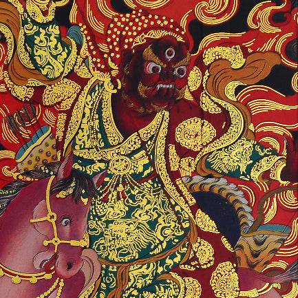 Tsiu Marpo-Dharma Protector - Gandhanra-ART