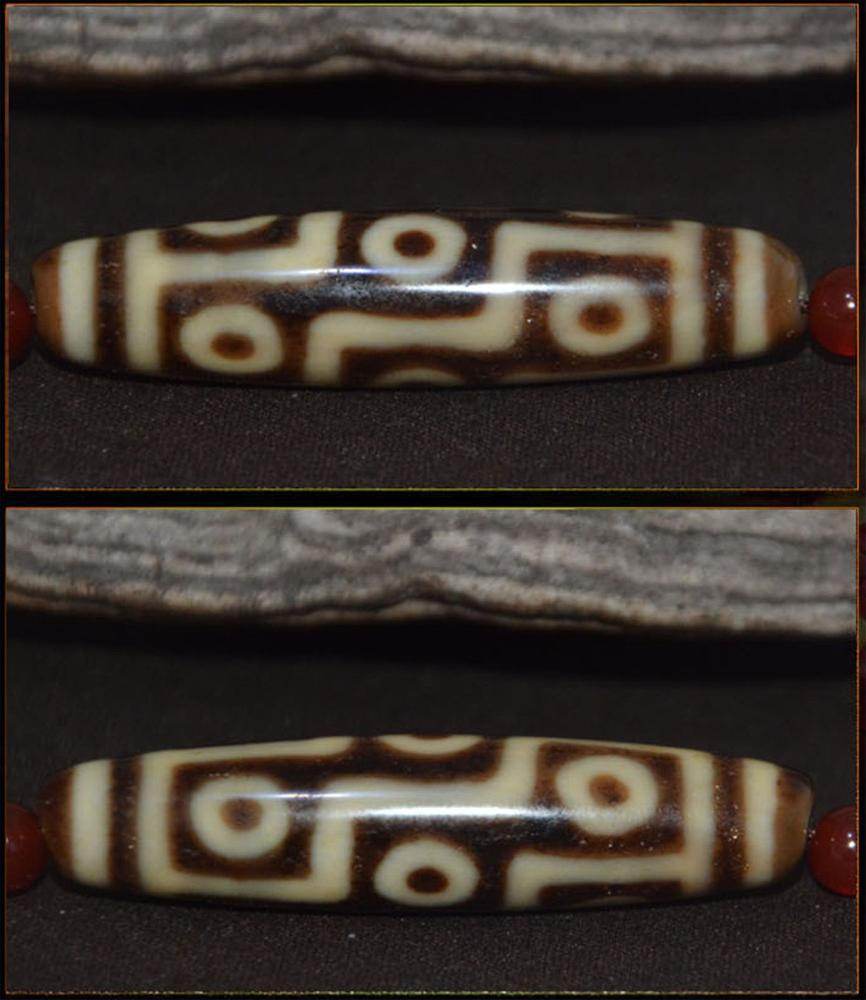 9 Eyes Dzi Bead - Gandhanra-ART