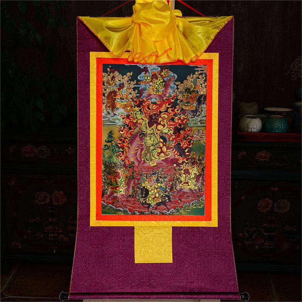 Tsiu Marpo-Dharma Protector - Gandhanra-ART