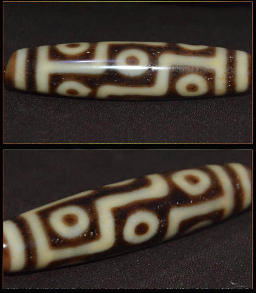 9 Eyes Dzi Bead - Gandhanra-ART