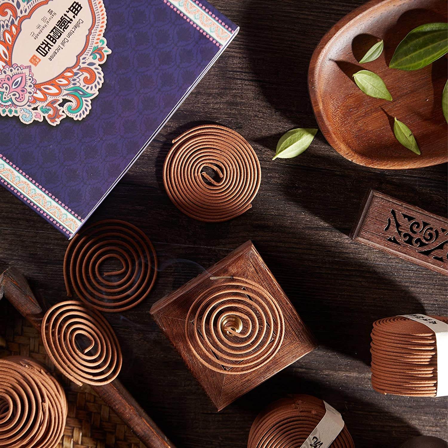 4 Packs of 160 Long Lasting Incense Coils,Gift Pack - Gandhanra-ART