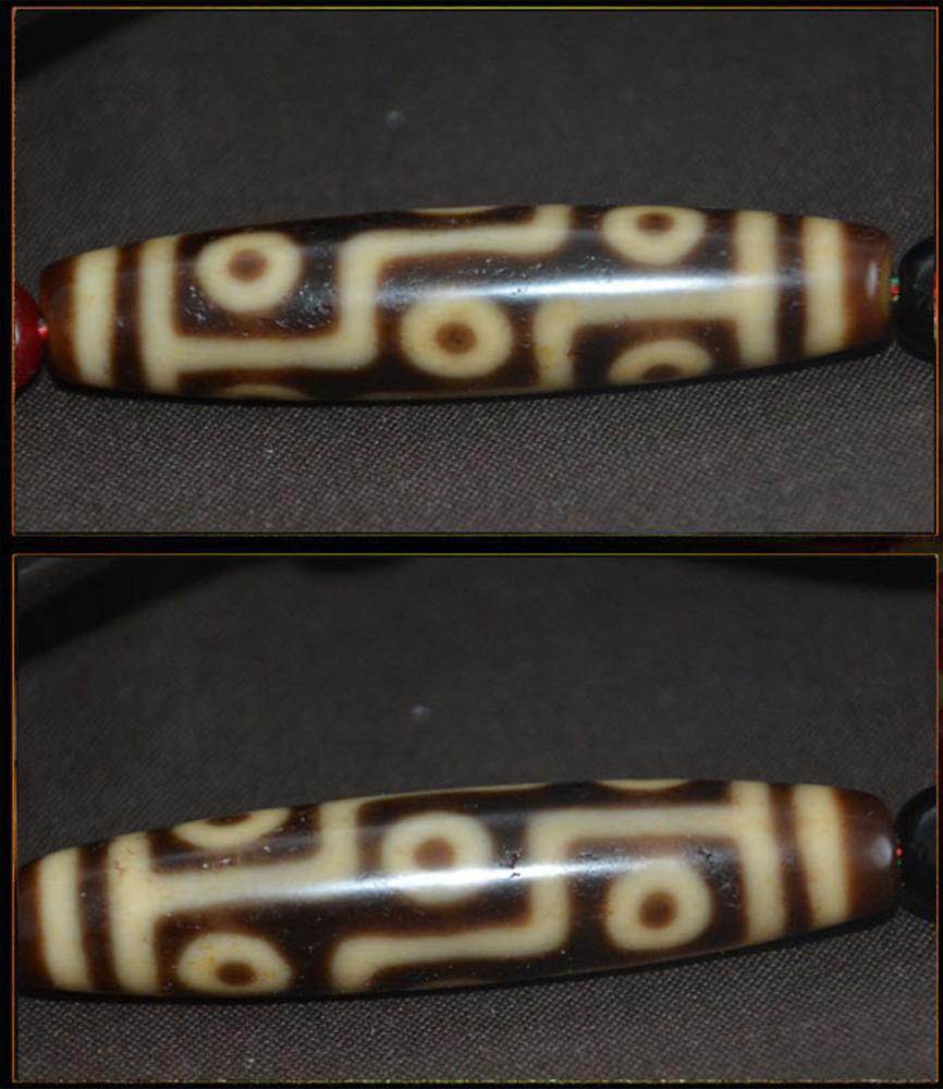 9 Eyes Dzi Bead - Gandhanra-ART