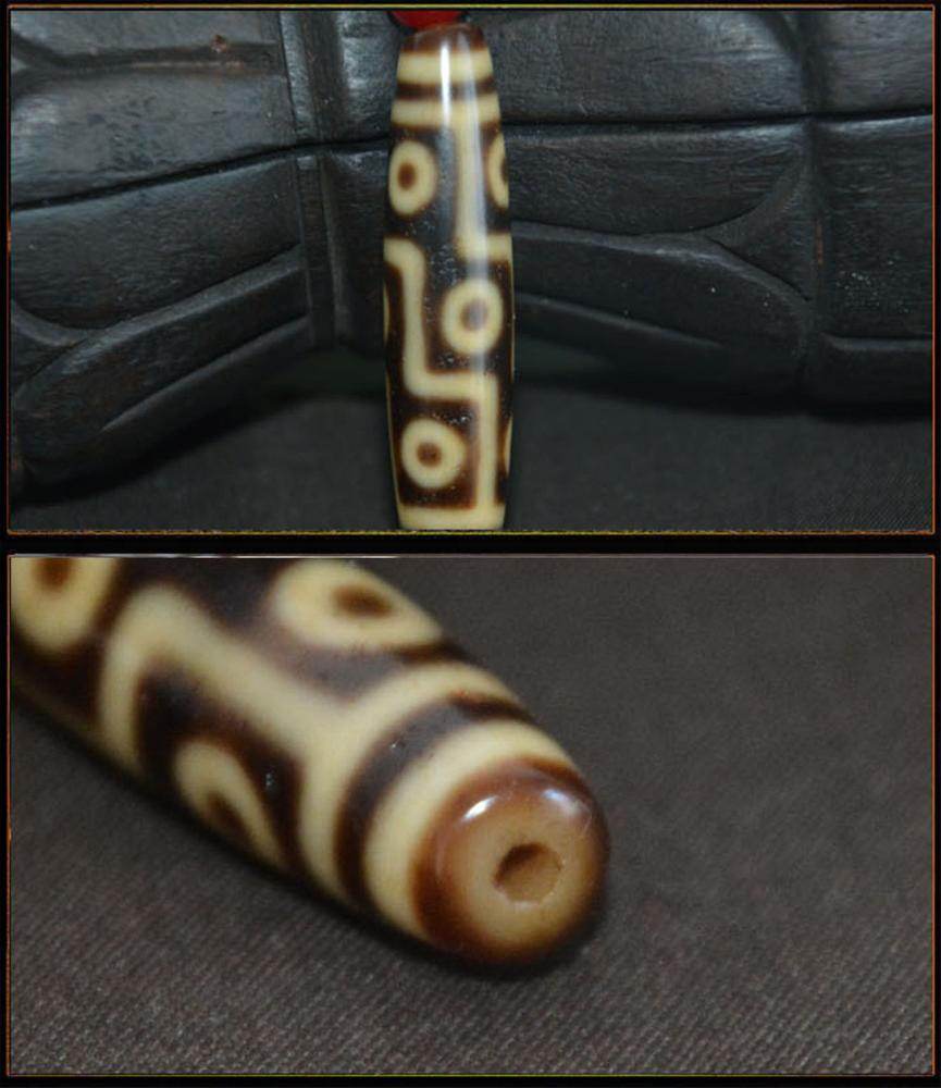 9 Eyes Dzi Bead - Gandhanra-ART