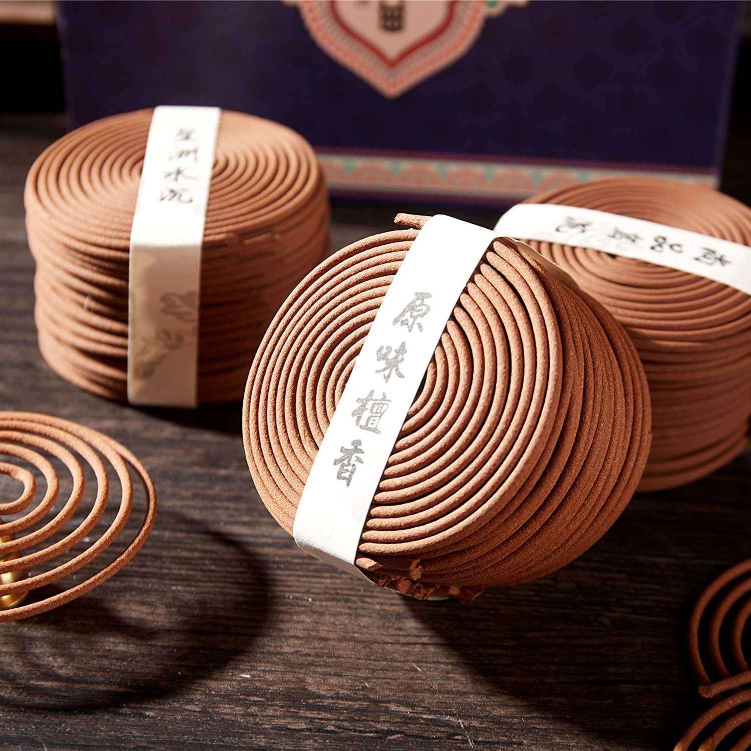 4 Packs of 160 Long Lasting Incense Coils,Gift Pack - Gandhanra-ART