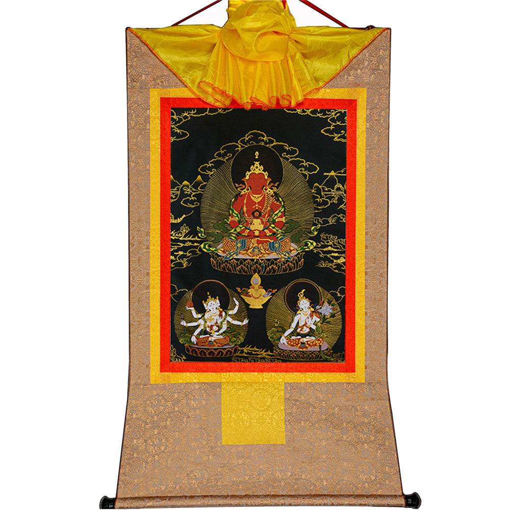 Amitayus-Buddha Of Infinite Life - in Black Type - Gandhanra-ART