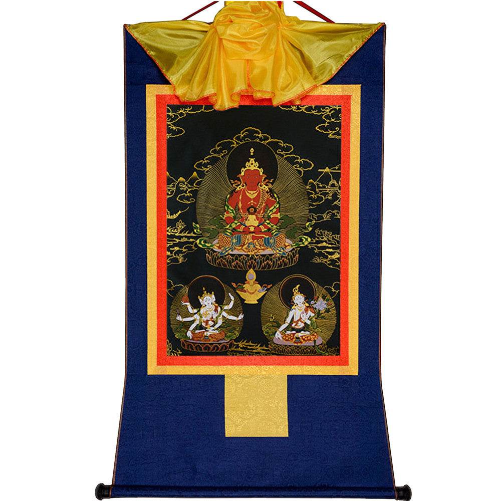 Amitayus-Buddha Of Infinite Life - in Black Type - Gandhanra-ART