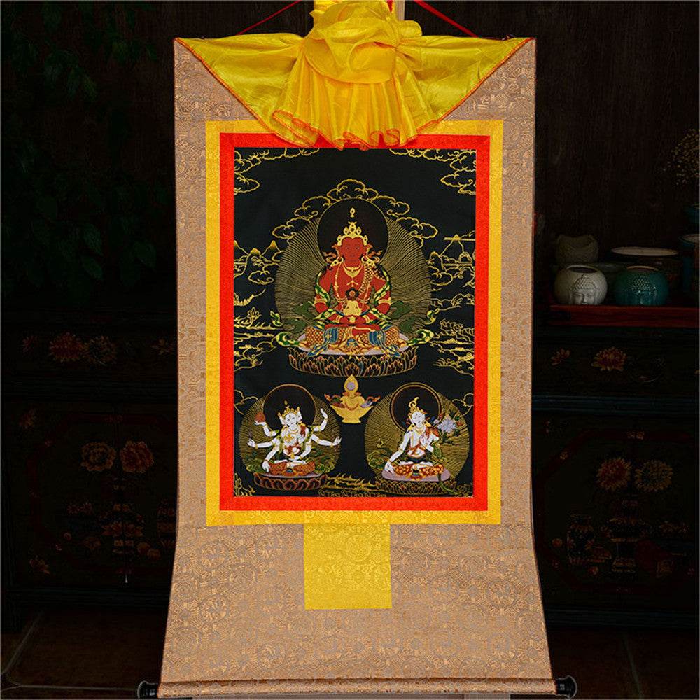 Amitayus-Buddha Of Infinite Life - in Black Type - Gandhanra-ART