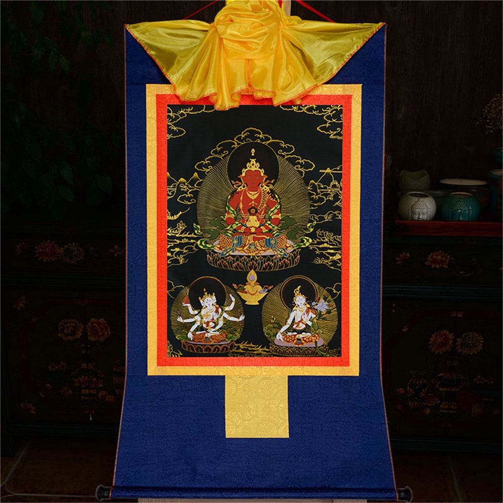 Amitayus-Buddha Of Infinite Life - in Black Type - Gandhanra-ART