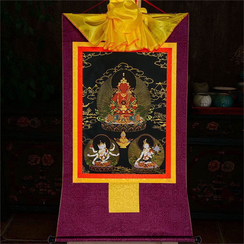 Amitayus-Buddha Of Infinite Life - in Black Type - Gandhanra-ART