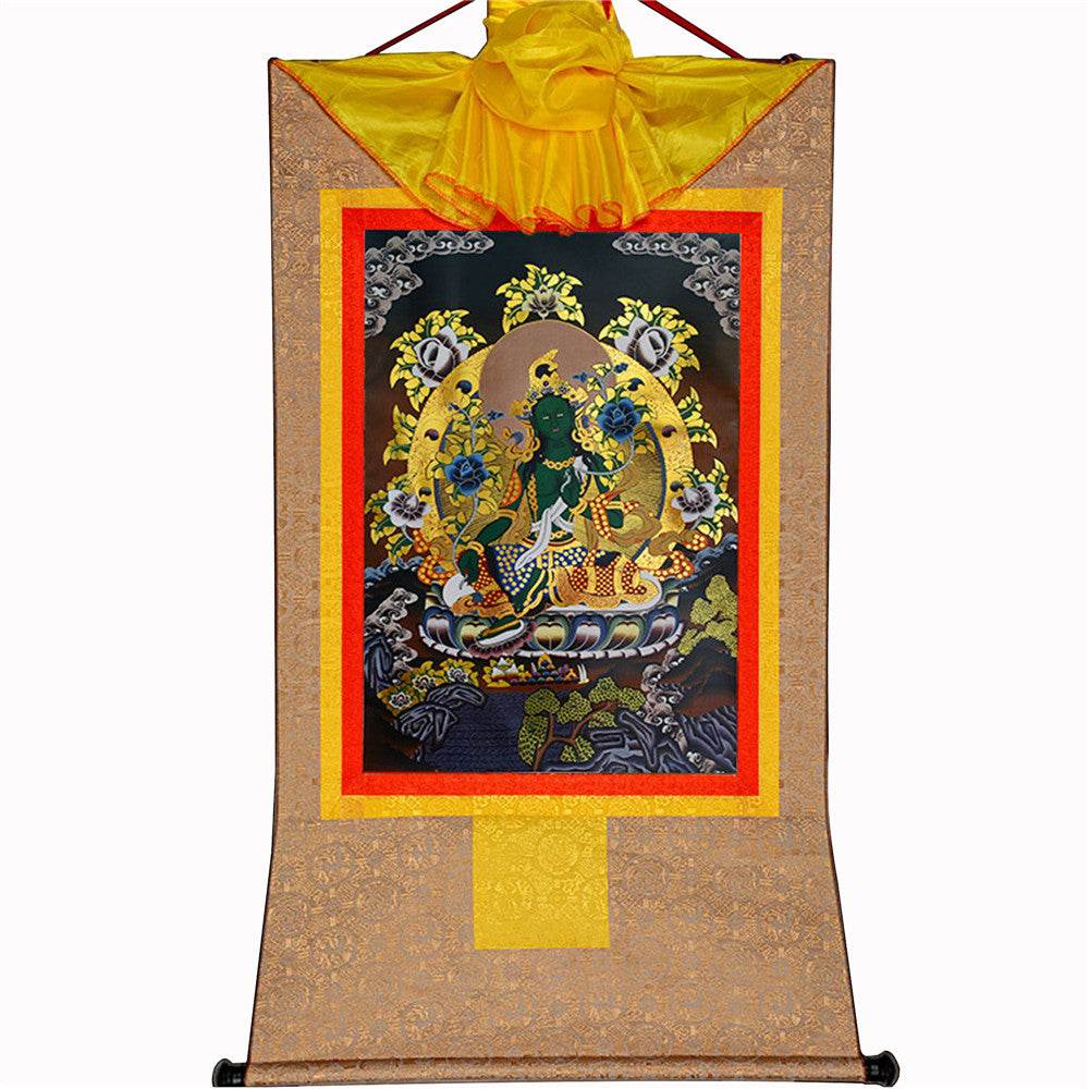Green Tara - in Black Style - Gandhanra-ART