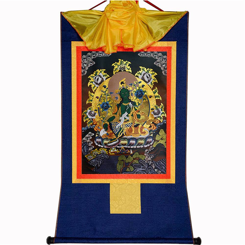 Green Tara - in Black Style - Gandhanra-ART