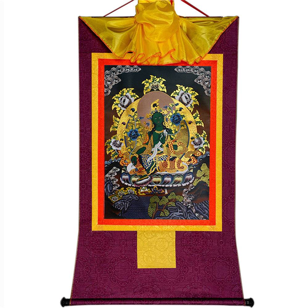 Green Tara - in Black Style - Gandhanra-ART