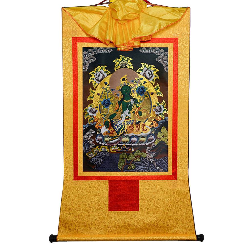 Green Tara - in Black Style - Gandhanra-ART