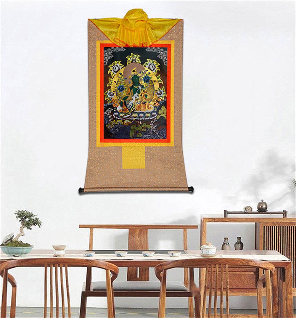 Green Tara - in Black Style - Gandhanra-ART
