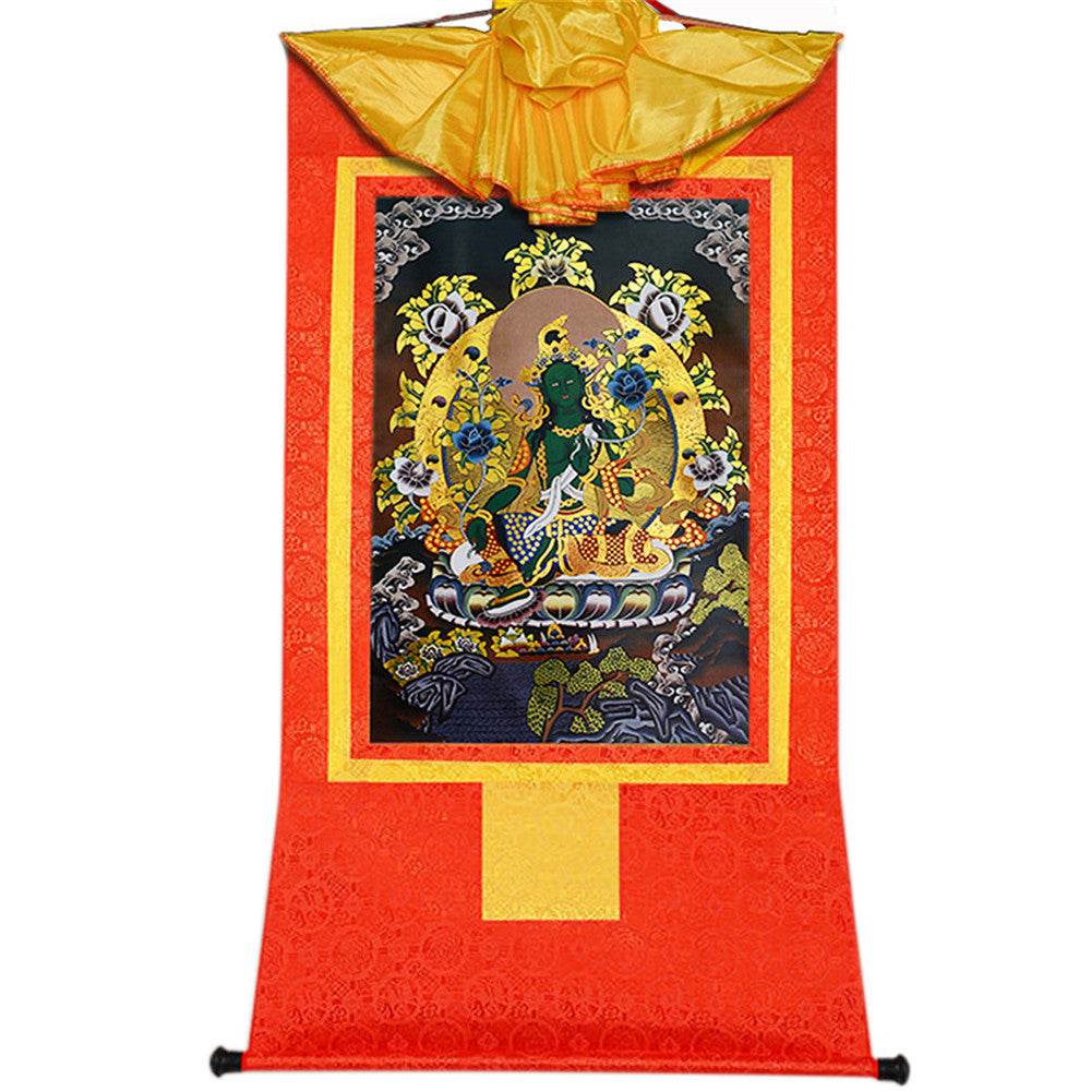 Green Tara - in Black Style - Gandhanra-ART