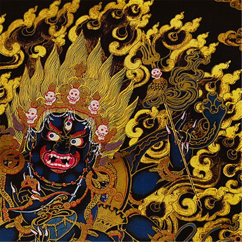 ནག་པོ་ཆེན་པོ། Six Armed Mahakala-Black Type - Gandhanra-ART