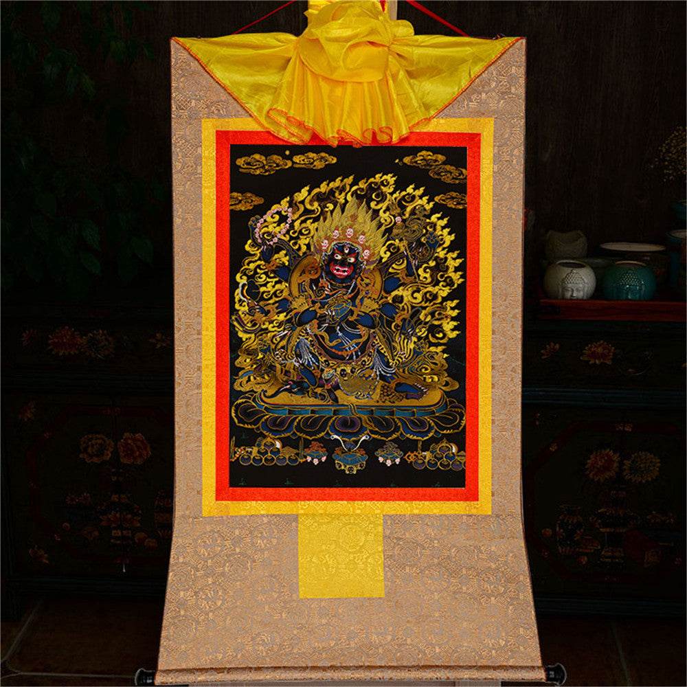 ནག་པོ་ཆེན་པོ། Six Armed Mahakala-Black Type - Gandhanra-ART